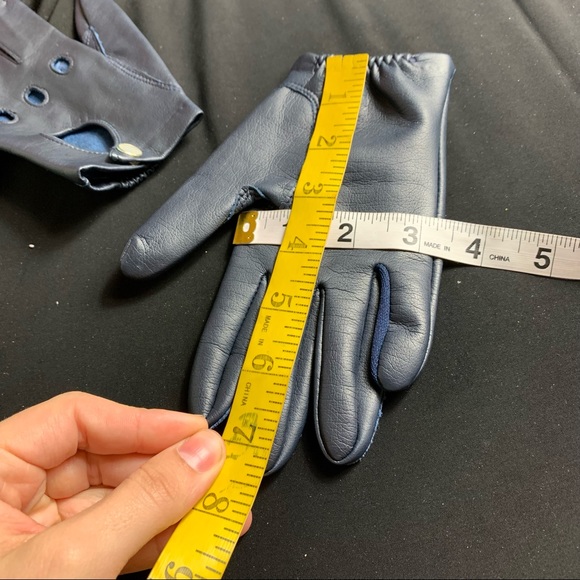 VIntage navy blue Driving Gloves - Picture 2 of 7